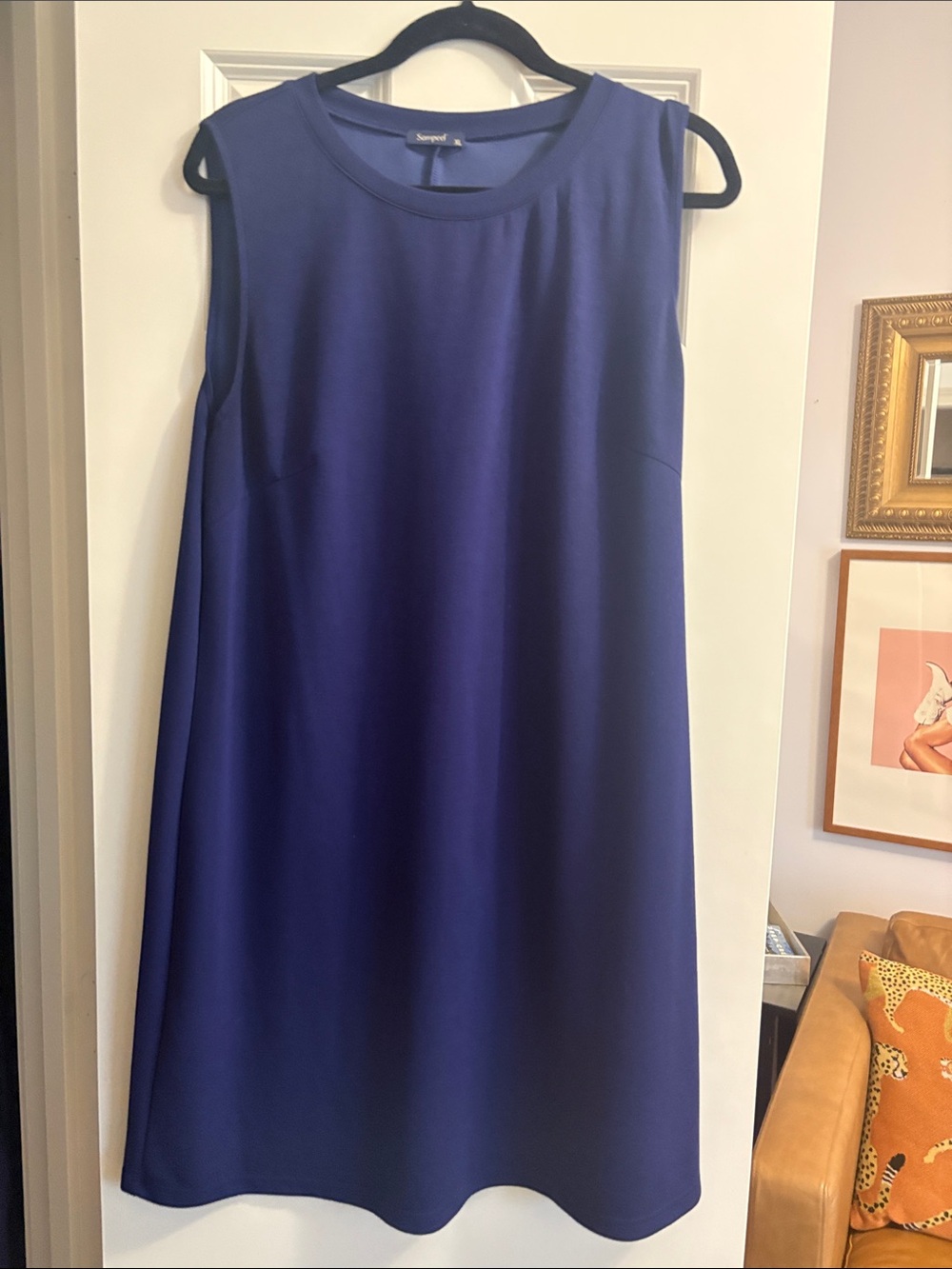 Sleeveless Navy Shift Dress by Kensie